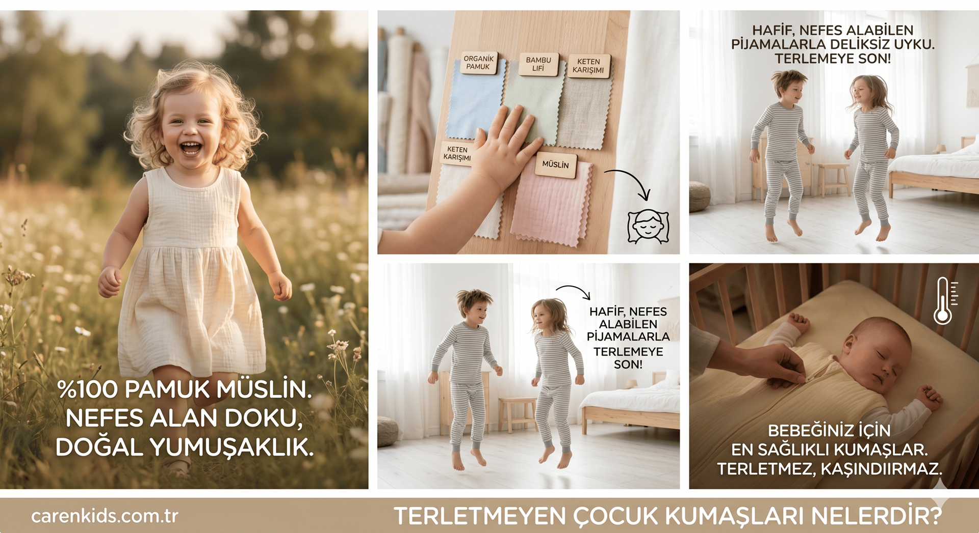 Terletmeyen Çocuk Kumaşları Nelerdir? Ebeveynler İçin Sağlıklı Kumaş Rehberi