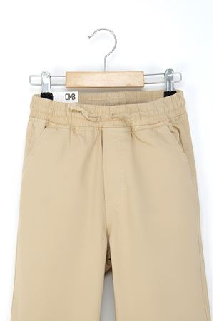 Çaren Kids - Erkek Çocuk Pantolon- Elastik Bel Çift Cep Pamuk Pantolon- Erkek Çocuk Okul Pantolon - Bej