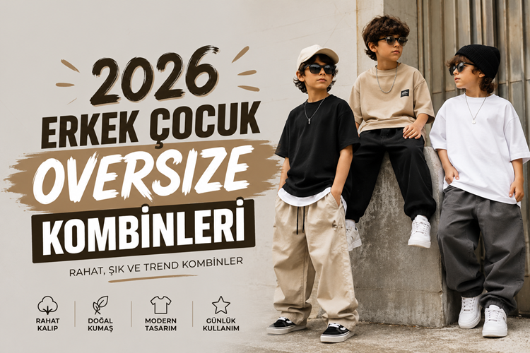 2026 Erkek Çocuk Oversize Kombinleri