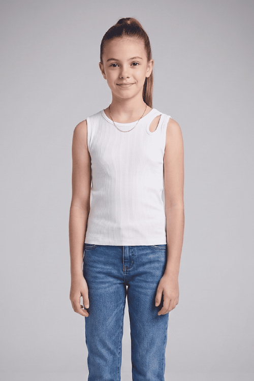 Çaren Kids - Kız Çocuk Kolsuz Kaşkorse Body