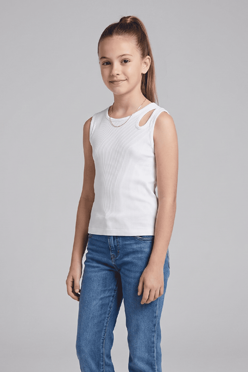 Çaren Kids - Kız Çocuk Kolsuz Kaşkorse Body