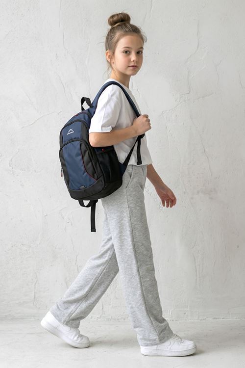 Çaren Kids- 2 İp Şardonsuz Elastik Bel Bol Paça Kız Eşofman Altı- Kız Çocuk Şardonsuz Tek Alt - Gri