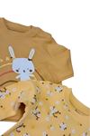 Kız Bebek Rabbit 2'li Sweatshirt Takım-Yumuşak Dokulu, Uzun Kol Sweatshirt Takım
