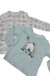 Unisex Bebek Hause 2'li Sweatshirt - Yumuşak Doku , Baskılı Uzun Kol Sweatshirt Takım