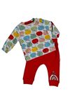 Elmalı % 100 Pamuk Unisex Bebek 2'li Takım