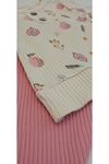OMUZ PATLI KIZ BEBEK 2Lİ TAKIM - Omuz Patlı ,Baskılı, Fitilli Body ve Fitilli Alt- 2'li Takım