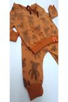COOL AYICIK MEVSİMLİK 2'Lİ BEBEK TAKIM- % 100 Cotton,Kapüşonlu,Ayıcık Baskılı Mevsimlik 2'li Takım