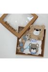 ÇAREN BABY EMZİK TUTACAKLI % 100 COTTON 5Lİ ZIBIN TAKIM - Erkek Bebek 5'li Hastane Çıkışı