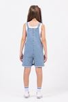 Çaren Kids- Kız Denim Şort Salopet- Cep Detaylı Şort Salopet