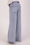 Çaren Kids- Kız Geniş Paça Denim Pantolon - Kız Çocuk Geniş Paça Kot Pantolon