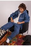 Çaren Kids- Dikiş Detaylı Erkek Denim Pantolon-erkek Çocuk Dikiş Detaylı Kot Pantolon