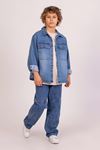 Çaren Kids- Dikiş Detaylı Erkek Denim Pantolon-erkek Çocuk Dikiş Detaylı Kot Pantolon