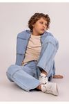 Çaren Kids- Dikiş Detaylı Erkek Denim Pantolon-erkek Çocuk Dikiş Detaylı Kot Pantolon