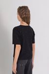 Çaren Kids- Yıldız Detaylı Taş Baskılı Kız T-shirt