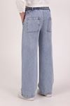 Çaren Kids- Kız Jean Pantolon - Yan Cepli Beli Lastik Kız Denim Pantolon