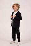 Çaren Kids-% 100  Pamuk Erkek Takım Elbise - Ceket- Pantolon & T-shirt