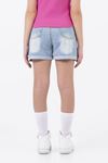 Duble Paça Denim Şort