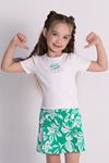 Çaren Kids- Kız Lotus Şort Etekli 2'li Takım