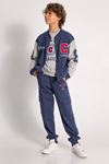 Çaren Kids- Erkek College 3'lü Eşofman Takım- Şardonsuz College Hırka, Sweatshirt ve Eşofman Altı