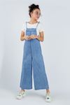 Çaren Kids - Bağlanabilir Ip Askılı Denim Ince Tek Salopet / Tulum (BODY DAHİL DEĞİLDİR)