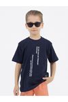 Çaren Kids- Future Erkek Çocuk 2'li Takım-Yazı Baskı Detaylı T-shirt, Paça Ve Beli Lastikli Pantolon