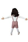 Kız Çocuk Ayıcıklı Şort Salopet Takım- (DAR KALIP)- Külotlu Çorap- Body & Salopet
