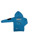 Şardonlu Erkek Çocuk Sweatshirt- Kanguru Cep, Baskılı, Kol da Cep Detaylı Erkek Çocuk Sweat