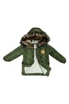 Fermuar Kapama ve Çıtçıtlı Unisex Çocuk Mont