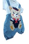 ERKEK BEBEK ARMALI SALOPET TAKIM-% 100 Cotton,Bisiklet Yaka,Yarım Kol Body &Salopet