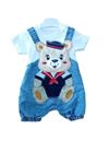 ERKEK BEBEK ARMALI SALOPET TAKIM-% 100 Cotton,Bisiklet Yaka,Yarım Kol Body &Salopet