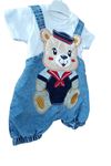 ERKEK BEBEK ARMALI SALOPET TAKIM-% 100 Cotton,Bisiklet Yaka,Yarım Kol Body &Salopet
