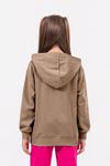 Çaren Kids Kız Çocuk Sweatshirt - Kapüşonlu, Baskı Detaylı Kız Çocuk Sweatshirt