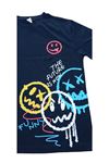 UNİSEX OVER T-SHİRT-% 100 Pamuk, Bisiklet Yaka, Yarım Kollu, Tek Tarafılı Baskı Unisex Over T-shirt
