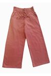 Kız Çocuk Geniş Paça Pantolon -% 100 Pamuk , Lastikli Geniş Kemer, Bağcıklı, Bol Paça Pantolon