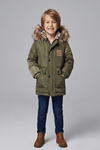 Fermuar Kapama ve Çıtçıtlı Unisex Çocuk Mont