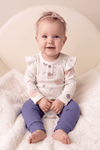 DENİZ CANLILARI ALTTAN ÇITÇITLI BEBEK 2Lİ TAKIM - Fitilli, Omuz Patlı, Çıtçıtlı Body ve Fitilli Alt