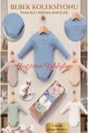 Çaren Kids- % 100 Pamuk Unisex Bebek Çok Renkli Çıtçıtlı Uzun Kol Body Zıbın 5'li Set