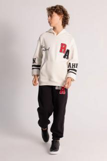 Yarı Over Şardonlu Erkek Sweatshirt